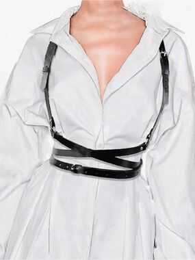Brand New! Leather Harness Belt - Adjustable